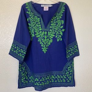 Gretchen Scott Design Cotton Embroidered Tunic